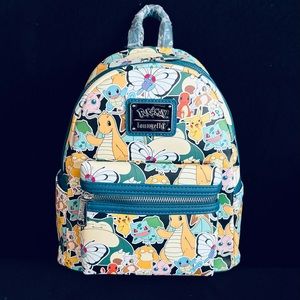 Loungefly Pokémon Sticker Collage Mini Backpack